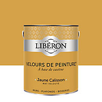 Peinture murs, plafonds et boiseries Velours de peinture jaune calisson Libéron 2,5L