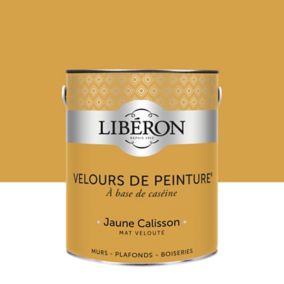 Peinture murs, plafonds et boiseries Velours de peinture jaune calisson Liberon 2,5L