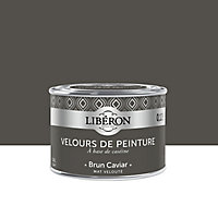 Peinture murs, plafonds et boiseries Velours de peinture marron brun caviar Libéron 125 ml