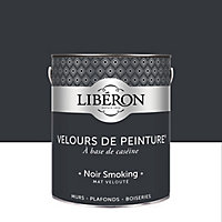 Peinture murs, plafonds et boiseries Velours de peinture noir smoking Liberon 2,5L