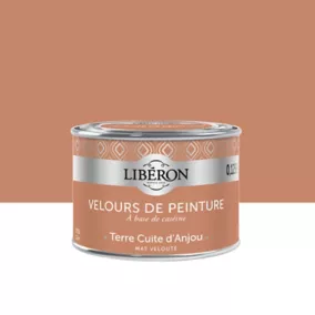 Peinture murs, plafonds et boiseries Velours de peinture orange terre cuite d'anjou Liberon 125 ml