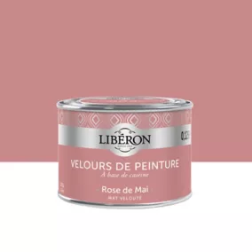 Peinture murs, plafonds et boiseries Velours de peinture rose de mai Liberon 125 ml