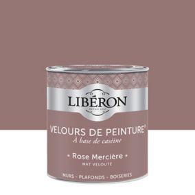 Peinture murs, plafonds et boiseries Velours de peinture rose merciere Libéron 0,5L
