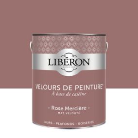 Peinture murs, plafonds et boiseries Velours de peinture rose merciere Libéron 2,5L