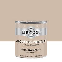 Peinture murs, plafonds et boiseries Velours de peinture rose nympheas Libéron 0,5L
