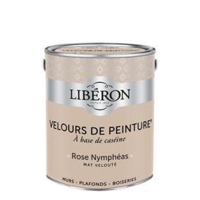 Peinture murs, plafonds et boiseries Velours de peinture rose nympheas Liberon 2,5L