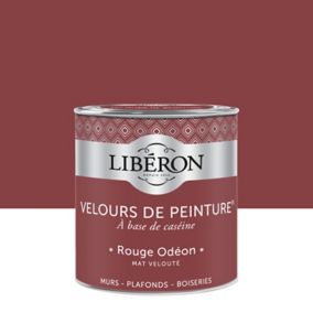 Peinture murs, plafonds et boiseries Velours de peinture rouge rouge odéon Libéron 0,5L