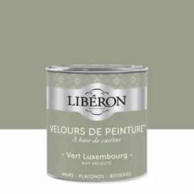 Peinture murs, plafonds et boiseries Velours de peinture vert luxembourg Liberon 0,5L