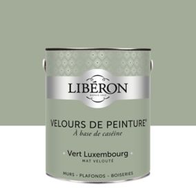 Peinture murs, plafonds et boiseries Velours de peinture vert Luxembourg Liberon 2,5L