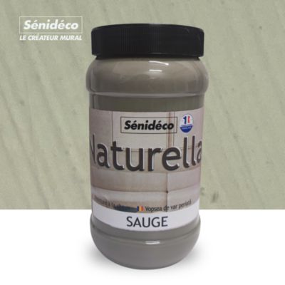 Peinture naturelle à la chaux - Naturella 1L pour 10 m² coloris Sauge