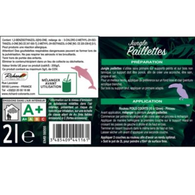 Peinture pailletée Jungle Paillettes Richard dauphin rose 2 L