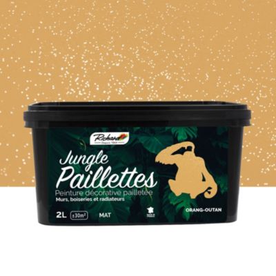Peinture pailletée Jungle Paillettes Richard orang-outan 2 L