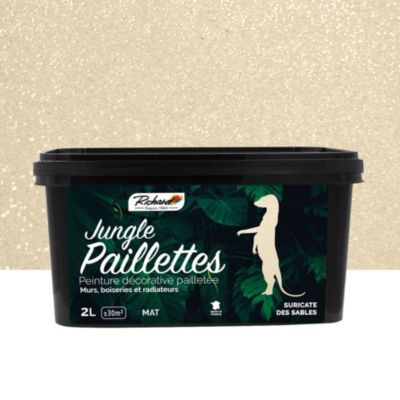 Peinture pailletée Jungle Paillettes Richard suricate 2 L