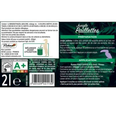 Peinture pailletée Jungle Paillettes Richard suricate 2 L