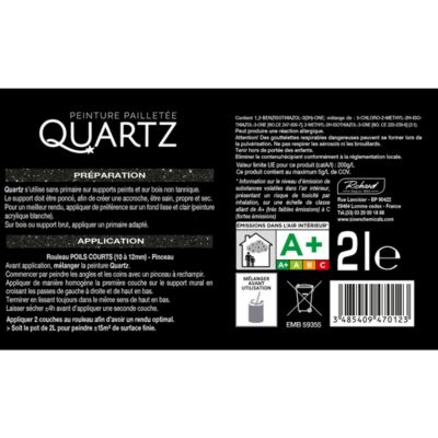 Peinture paillette onyx quartz 2L richard colorants