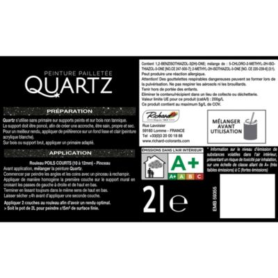 Peinture paillette saphir quartz 2L richard colorants