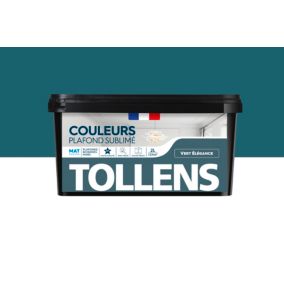 Peinture Plafond Sublimé Tollens mat vert élégance 2L