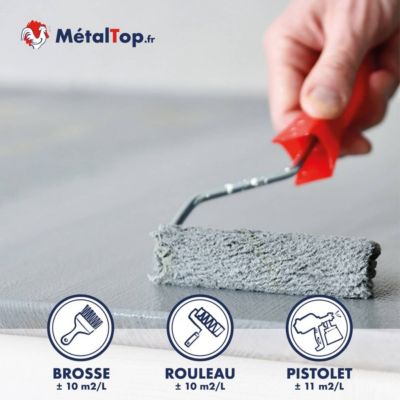 Peinture Plan De Travail - Gris fenêtre - RAL 7040 - 5 L - Métaltop