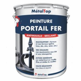 Peinture Portail Fer - Metaltop -  Rouge feu - Pot 15L