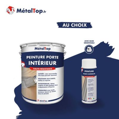 Peinture Porte Interieur - Blanc pur - RAL 9010 - 1 L - Métaltop