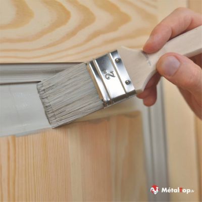 Peinture Porte Interieur - Blanc pur - RAL 9010 - 5 L - Métaltop