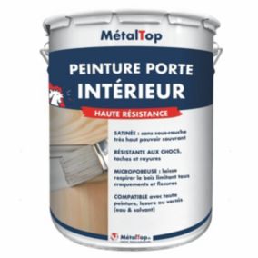 Peinture Porte Interieur - Metaltop -  Brun beige - Pot 1L
