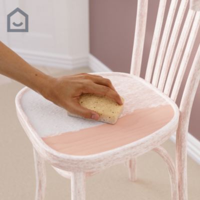 Peinture pour meubles bois, mélaminé et métal GoodHome blanc effet chaulé mat 500ml