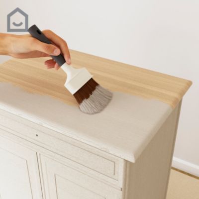 Peinture pour meubles bois, mélaminé et métal GoodHome mat beige Cancun 500ml