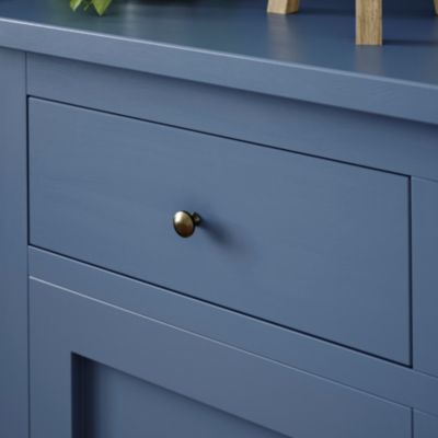 Peinture pour meubles bois, mélaminé et métal GoodHome mat bleu Antibes 500ml