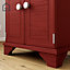 Peinture pour meubles bois, mélaminé et métal GoodHome mat rouge Fulham 500ml