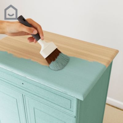 Peinture pour meubles bois, mélaminé et métal GoodHome mat vert Killarney 500ml