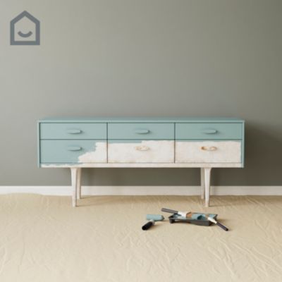 Peinture pour meubles bois, mélaminé et métal GoodHome mat vert Killarney 500ml
