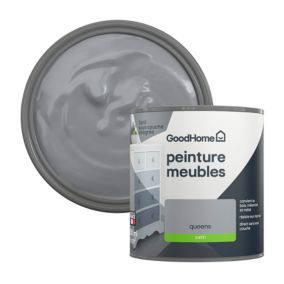 Peinture pour meubles bois, mélaminé et métal GoodHome satin gris Queens 500ml