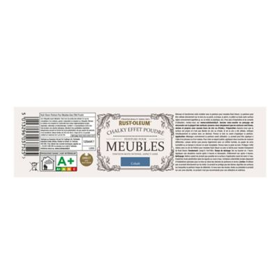 Peinture pour meubles Rust-Oleum cobalt effet poudré mat intense 125ml