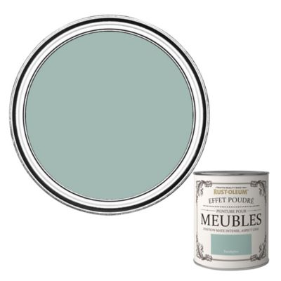 Peinture pour meubles Rust-Oleum eucalyptus effet poudré mat intense 0,75L