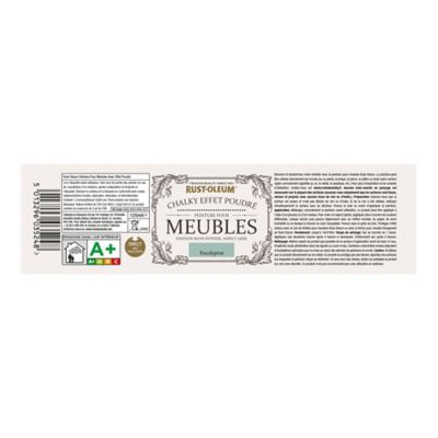 Peinture pour meubles Rust-Oleum eucalyptus effet poudré mat intense 125ml