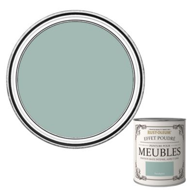 Peinture pour meubles Rust-Oleum eucalyptus effet poudré mat intense 125ml