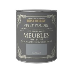 Peinture pour meubles Rust-Oleum gris minéral effet poudré satin 0,75L