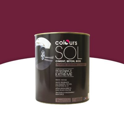 Peinture pour sol Rouge cardinal satin 500 ml