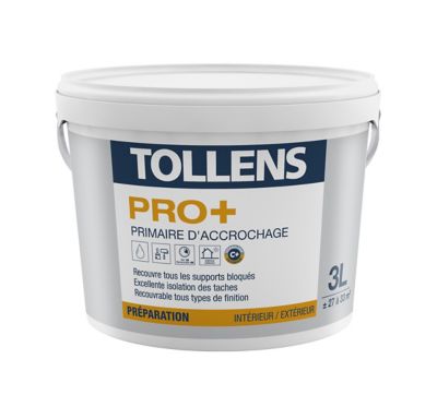 Peinture Primaire D'accrochage Tollens Pro+ 3L | Castorama