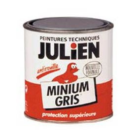 Peinture protection antirouille Minium Julien mat gris bleuté mat 250ml