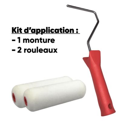 Peinture Résine multisupport Intérieur 0,5L - Faïence, Carrelage, Douche, Baignoire 5m² - RAL 3007 Rouge noir