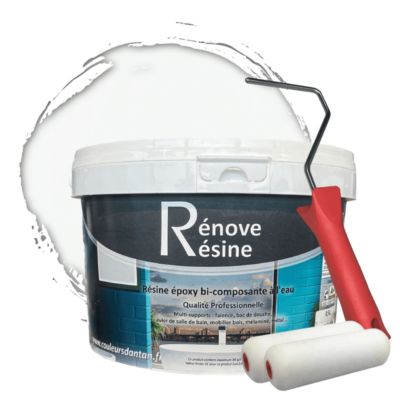 Peinture Résine multisupport Intérieur 0,5L - Faïence, Carrelage, Douche, Baignoire 5m² - RAL 9016 Blanc signalisation