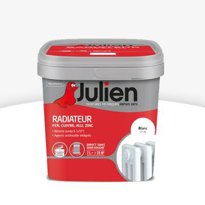 Peinture Radiateur Blanc Satin Julien 2l Castorama