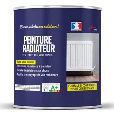 Peinture Radiateur fonte acier alu - PEINTURE RADIATEUR Blanc - RAL 9003 - 1 kg (jusqu'à 5 m² en 2 couches) - ARCANE INDUSTRIES
