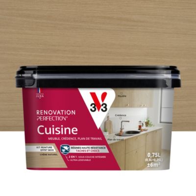 Peinture rénovation cuisine aspect chêne mat V33 Rénovation Perfection® 0.75 L