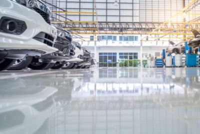 Peinture RESINE EPOXY pour sol béton Garage - Gris clair 4,5KG (30 à 40m²) PRET A L'EMPLOI - Trafic intense - Etanche et résistant