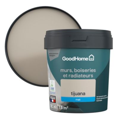 Peinture résistante murs, boiseries et métal GoodHome beige Tijuana mat 0,75L