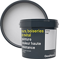 Peinture résistante murs, boiseries et métal GoodHome gris Whistler mat 5L