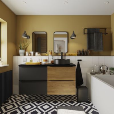 Peinture résistante murs, boiseries et métal GoodHome jaune Chueca mat 0,75L